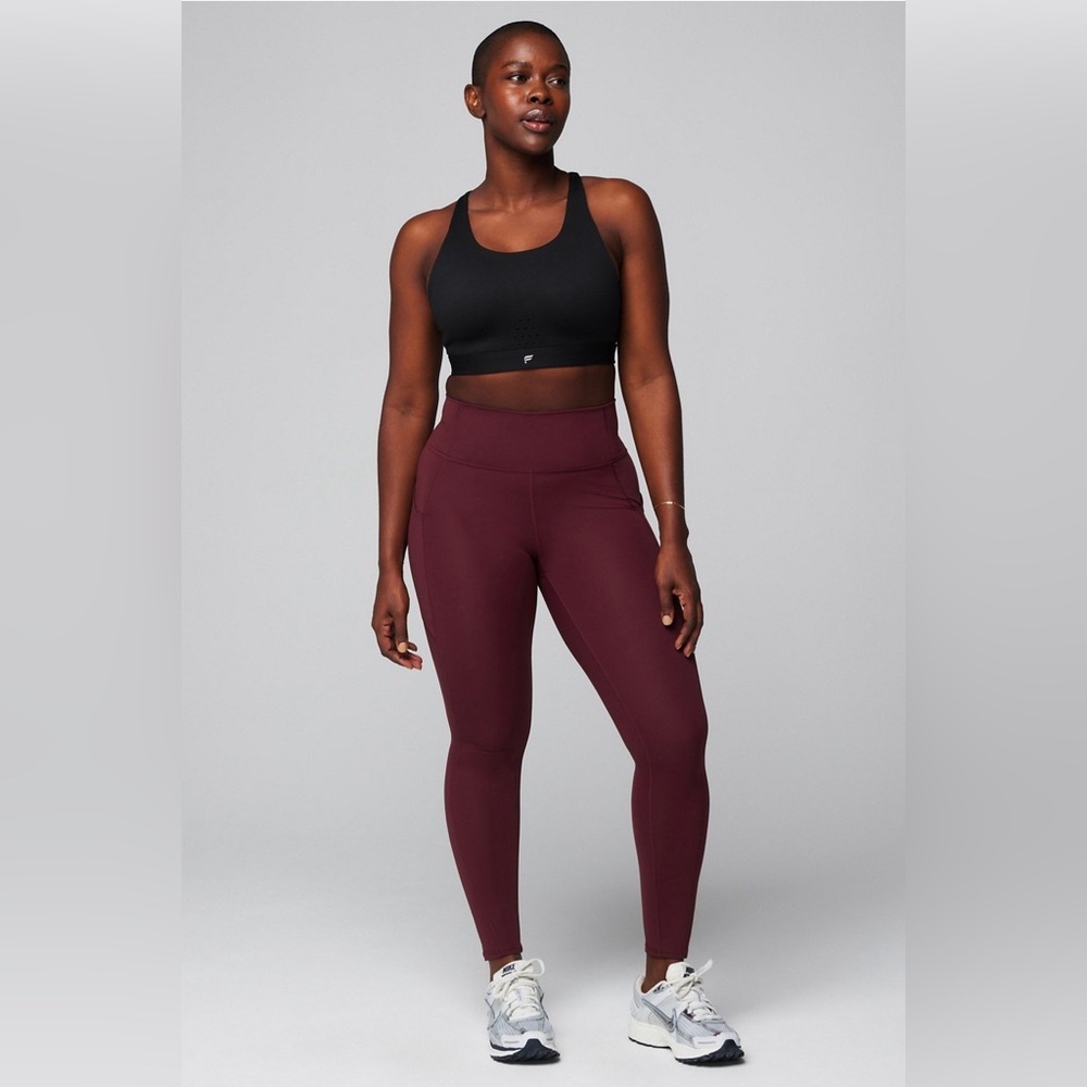 NWT Fabletics Oasis PureLuxe High-Waisted Legging XL Merlot (Maroon)